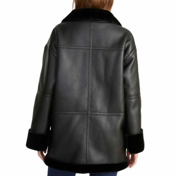 Rebecca Minkoff faux leather long Jacket - Picture 4 of 4